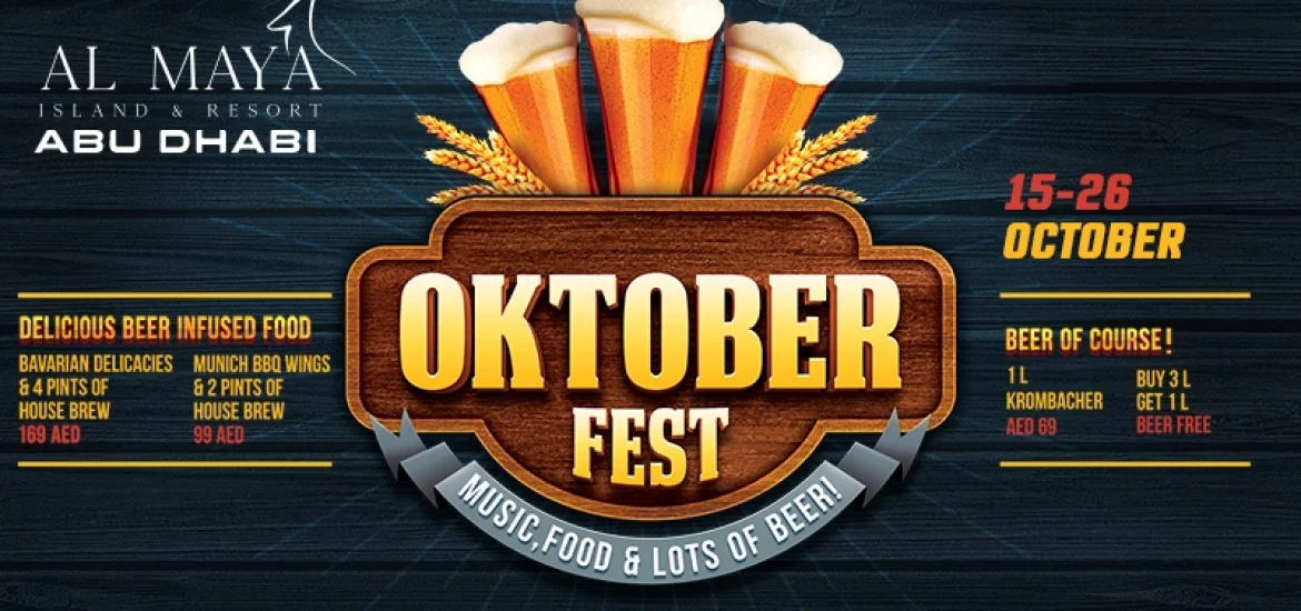 Oktoberfest themed celebration at the Al Maya Resort in Abu Dhabi