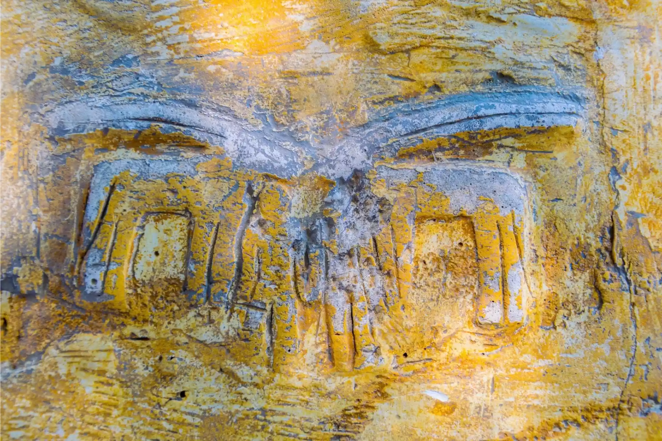 Antikes Monument, gefunden in der archäologischen Stätte Hili, Vereinigte Arabische Emirate